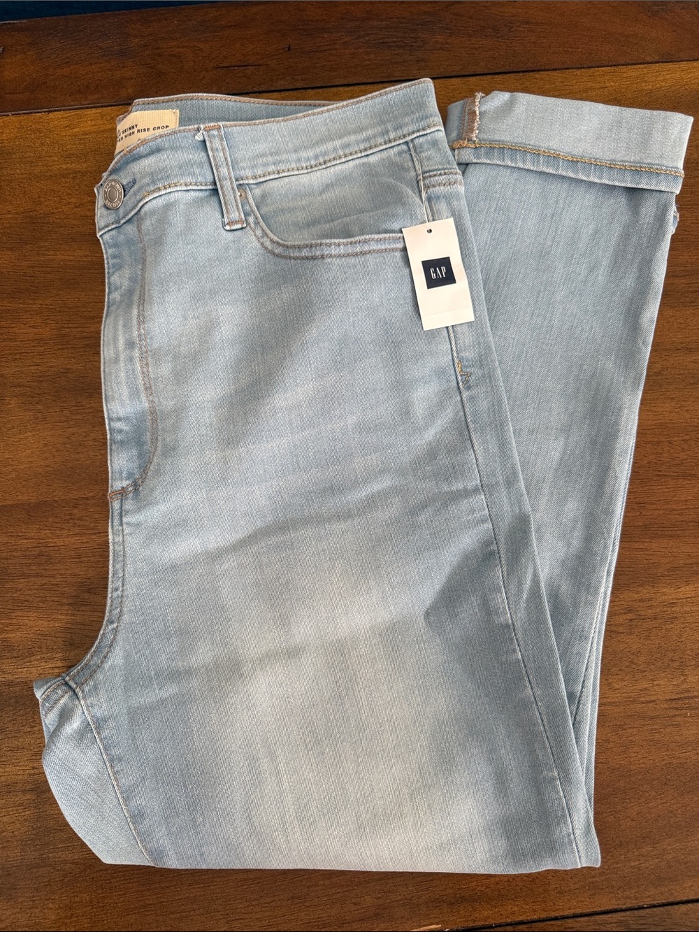 GAP Light Wash Cropped Ankle Jeans